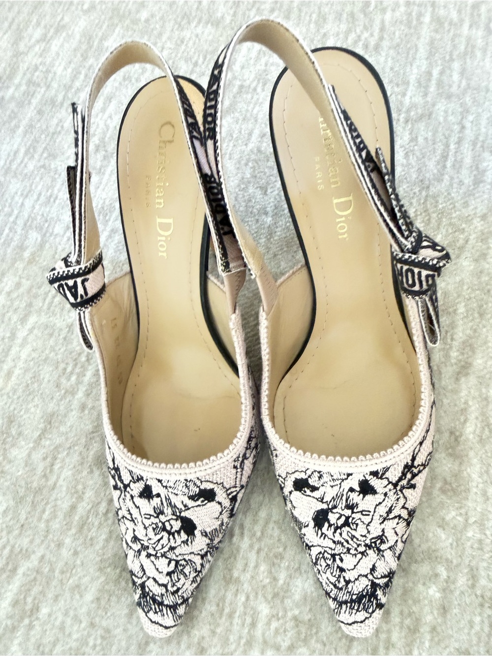 Christian Dior J’Adior Jardin Botanique Slingback Pumps 37 - Picture 2 of 10